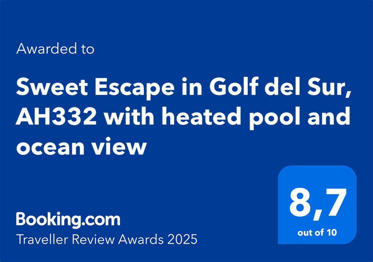Sweet Escape In Golf Del Sur, Ah332 With Heated Pool And Ocean View Apartment San Miguel de Abona Exterior foto